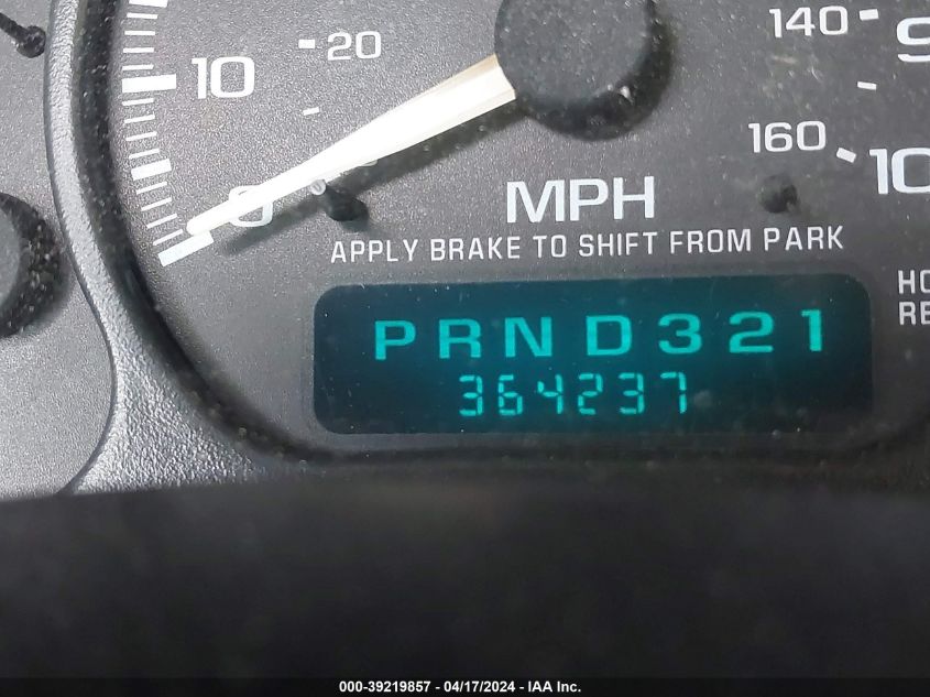 2002 Chevrolet Avalanche 1500 VIN: 3GNEK13T42G143342 Lot: 39219857