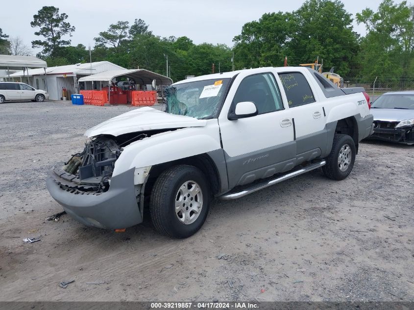 2002 Chevrolet Avalanche 1500 VIN: 3GNEK13T42G143342 Lot: 39219857