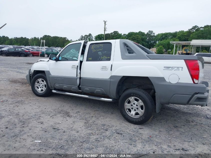 2002 Chevrolet Avalanche 1500 VIN: 3GNEK13T42G143342 Lot: 39219857