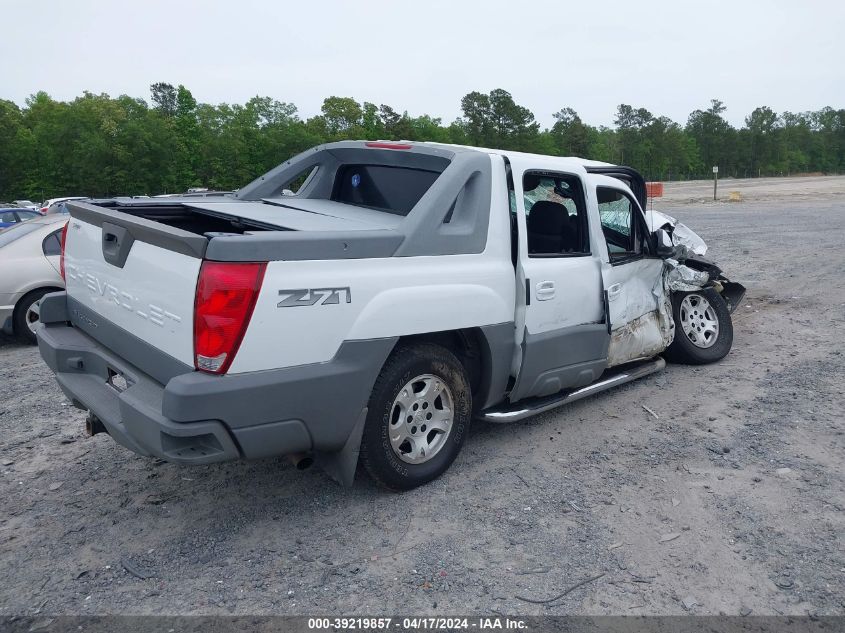 2002 Chevrolet Avalanche 1500 VIN: 3GNEK13T42G143342 Lot: 39219857