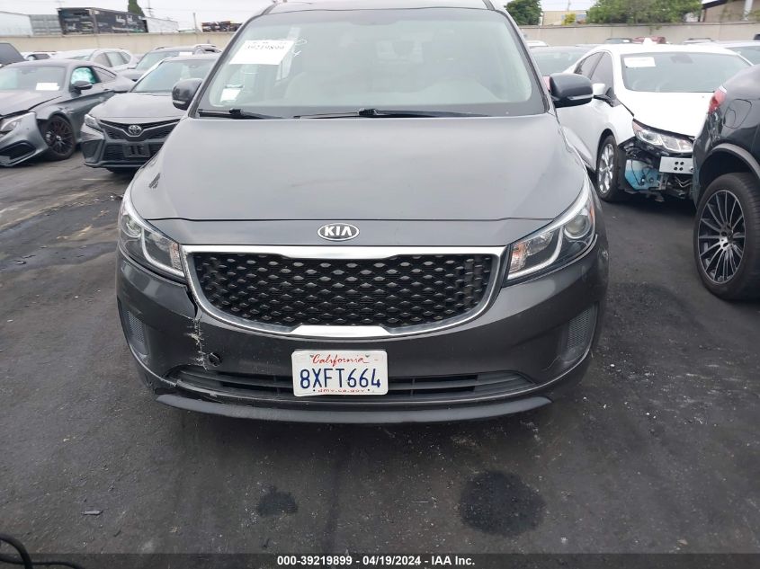 2018 Kia Sedona Lx VIN: KNDMB5C12J6374766 Lot: 39219899