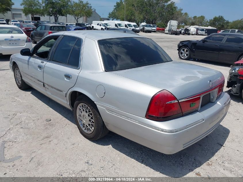 2000 Mercury Grand Marquis Gs VIN: 2MEFM74W4YX647230 Lot: 39219964