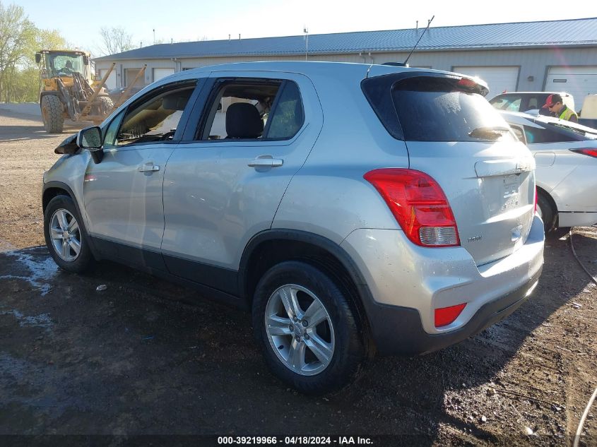 2019 Chevrolet Trax Ls VIN: 3GNCJKSB4KL286789 Lot: 39219966