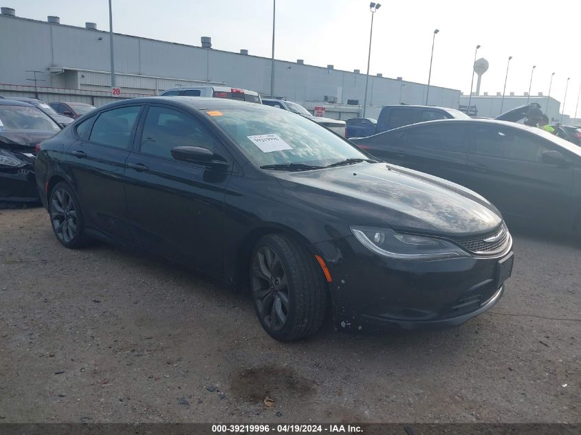 2015 Chrysler 200 S VIN: 1C3CCCBG0FN722133 Lot: 39219996