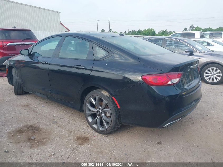 2015 Chrysler 200 S VIN: 1C3CCCBG0FN722133 Lot: 39219996