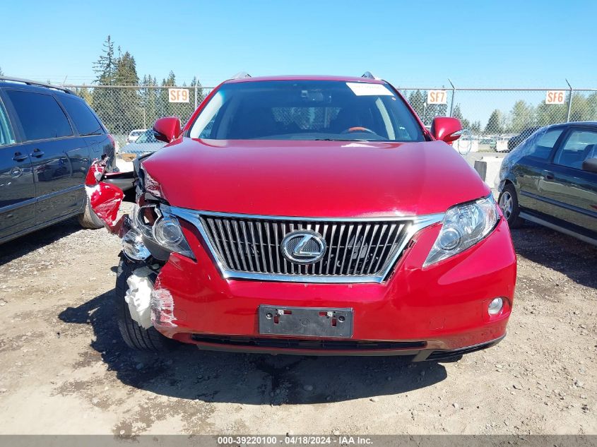 2010 Lexus Rx 350 VIN: 2T2BK1BA2AC075901 Lot: 39220100