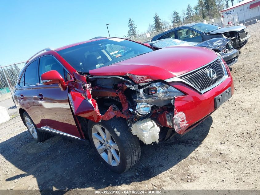 2010 Lexus Rx 350 VIN: 2T2BK1BA2AC075901 Lot: 39220100