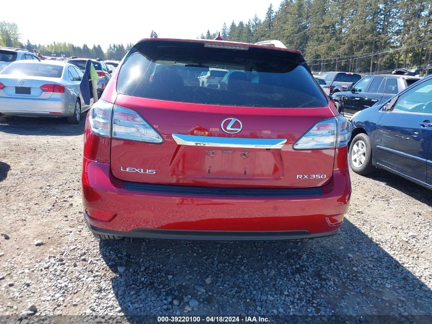 2010 Lexus Rx 350 VIN: 2T2BK1BA2AC075901 Lot: 39220100