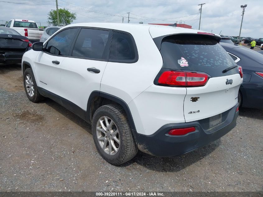 2015 Jeep Cherokee Sport VIN: 1C4PJMAB9FW594466 Lot: 39220111