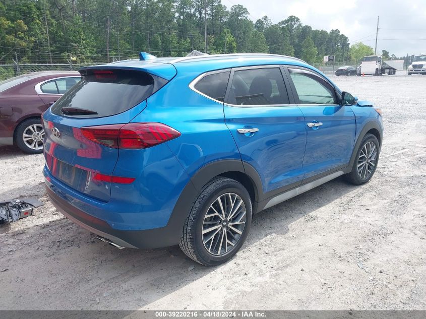 2020 Hyundai Tucson Limited VIN: KM8J33AL0LU237392 Lot: 39220216