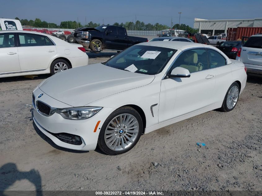 2015 BMW 428I VIN: WBA3V5C5XFP752014 Lot: 39220272