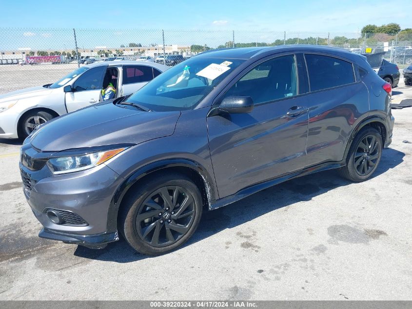 2022 Honda Hr-V 2Wd Sport VIN: 3CZRU5H11NM745814 Lot: 39220324