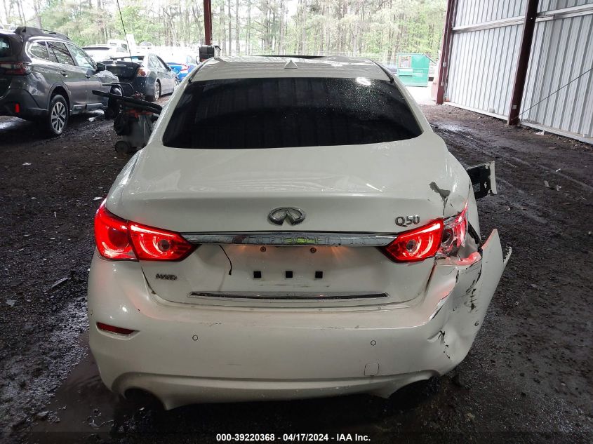 2016 Infiniti Q50 3.0T Premium VIN: JN1EV7AR2GM345100 Lot: 39220368