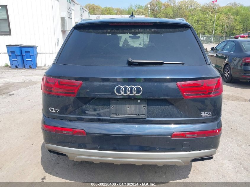 2017 Audi Q7 3.0T Premium VIN: WA1LAAF79HD025692 Lot: 39220408