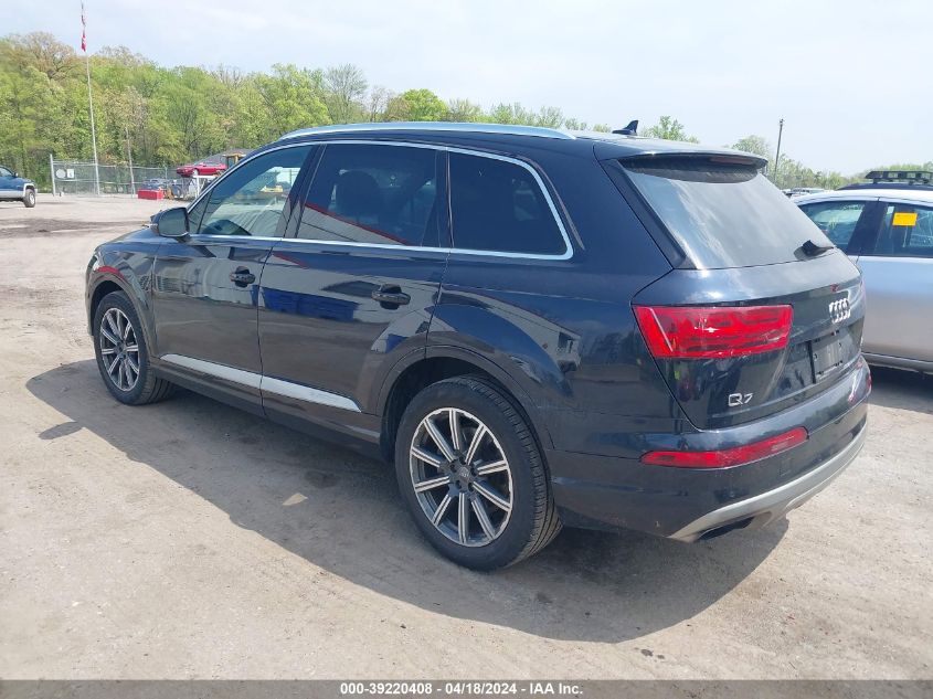 2017 Audi Q7 3.0T Premium VIN: WA1LAAF79HD025692 Lot: 39220408