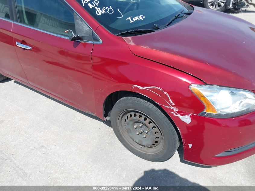 2015 Nissan Sentra Sv VIN: 3N1AB7AP1FY298109 Lot: 39220415