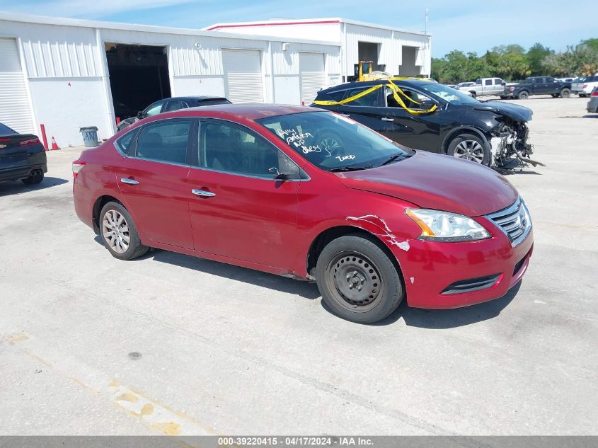 2015 Nissan Sentra Sv VIN: 3N1AB7AP1FY298109 Lot: 39220415