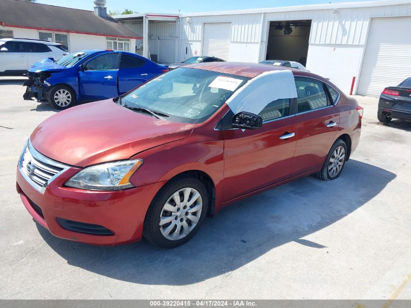 2015 Nissan Sentra Sv VIN: 3N1AB7AP1FY298109 Lot: 39220415