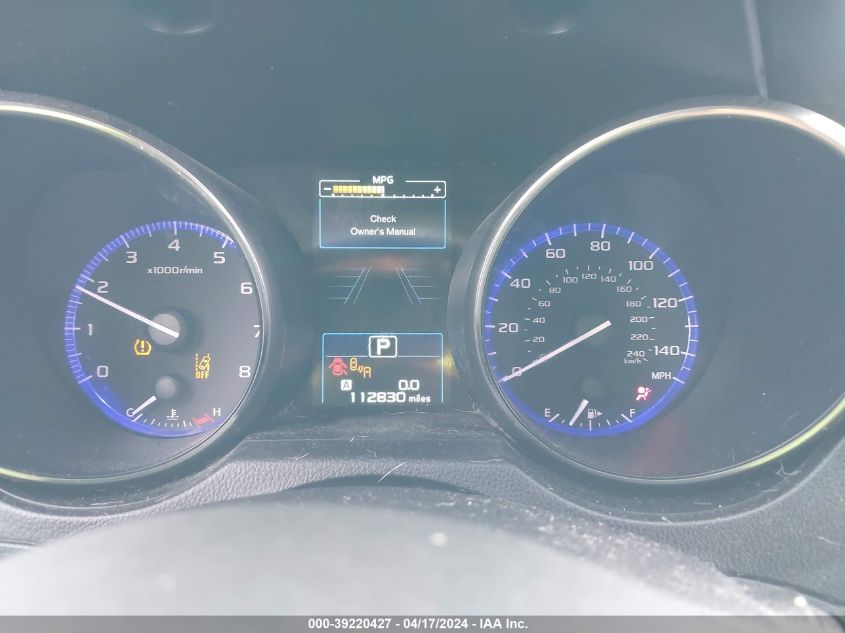 2017 Subaru Outback 2.5I Premium VIN: 4S4BSAHC6H3270086 Lot: 39220427