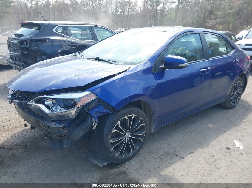 2015 Toyota Corolla S Plus VIN: 2T1BURHE7FC421438 Lot: 39220436