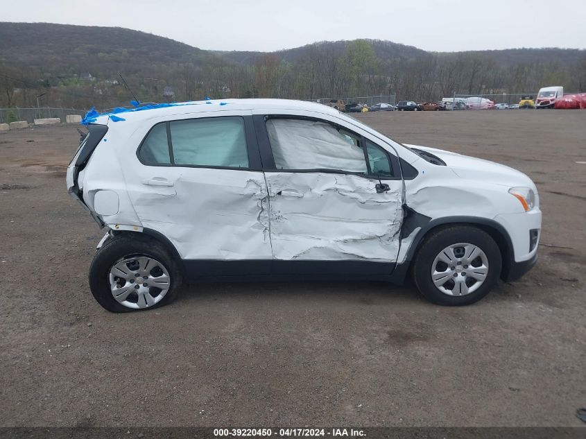 2016 Chevrolet Trax 1Ls VIN: KL7CJKSB4GB504471 Lot: 39230708