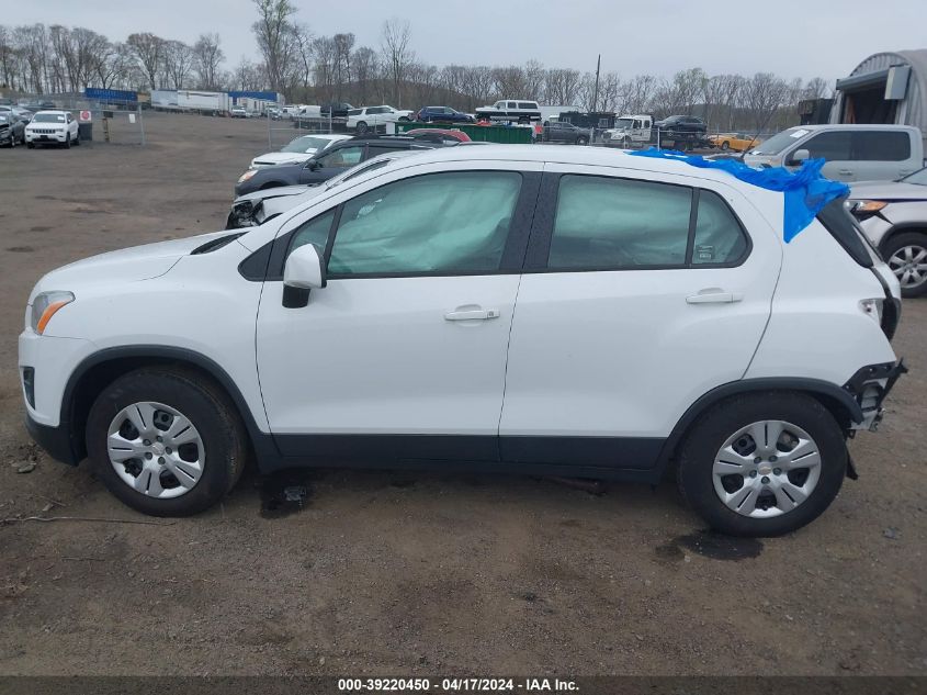 2016 Chevrolet Trax 1Ls VIN: KL7CJKSB4GB504471 Lot: 39230708