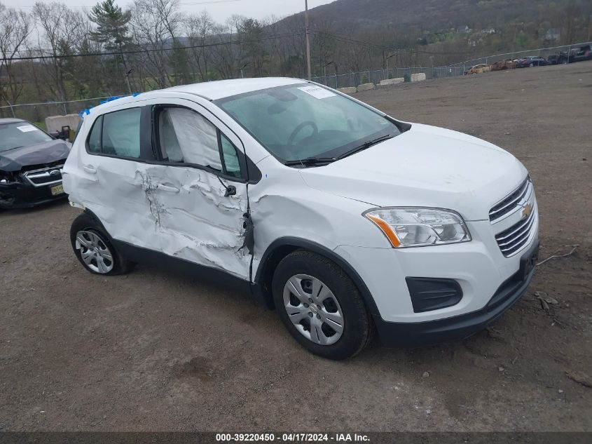 2016 Chevrolet Trax 1Ls VIN: KL7CJKSB4GB504471 Lot: 39230708