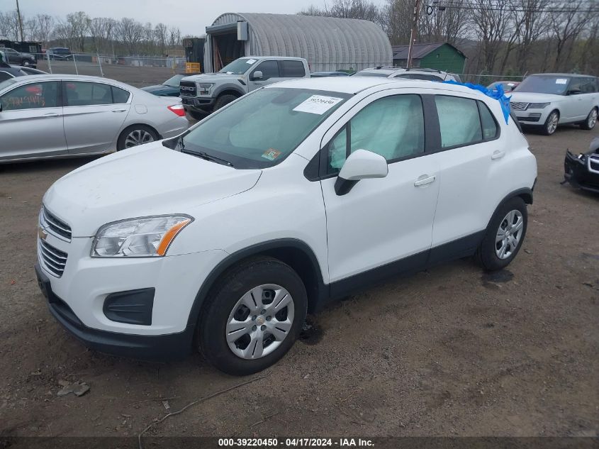 2016 Chevrolet Trax 1Ls VIN: KL7CJKSB4GB504471 Lot: 39230708