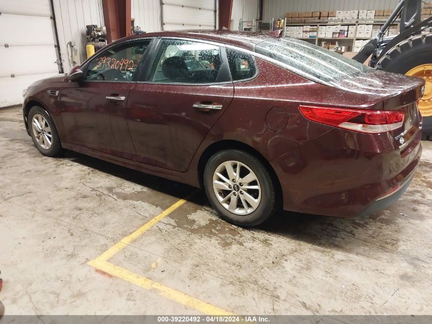 2018 Kia Optima Lx VIN: 5XXGT4L30JG201397 Lot: 39220492