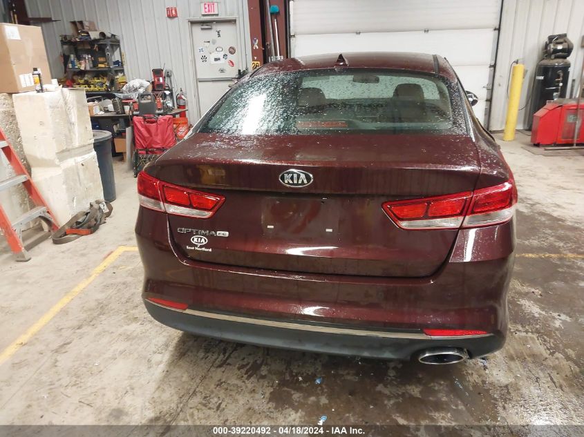 2018 Kia Optima Lx VIN: 5XXGT4L30JG201397 Lot: 39220492