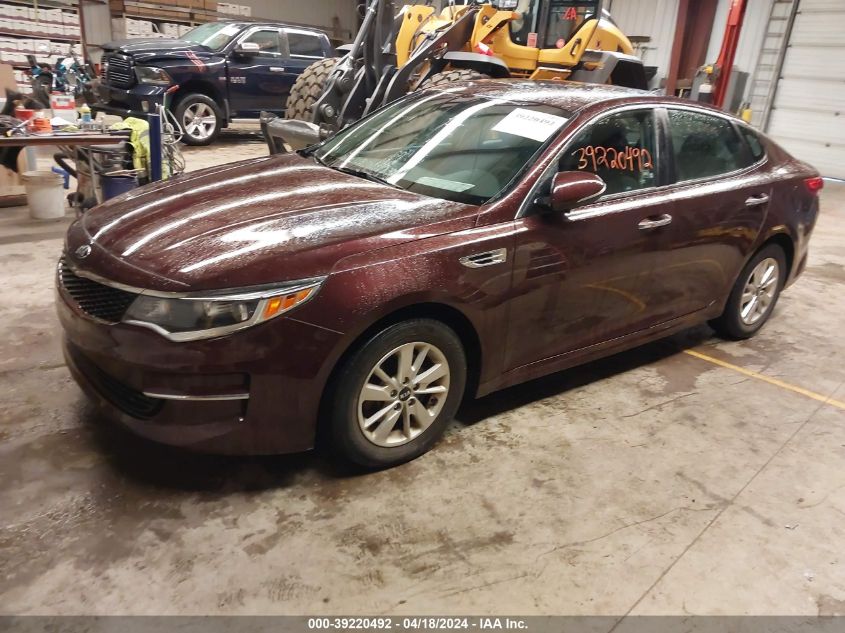 2018 Kia Optima Lx VIN: 5XXGT4L30JG201397 Lot: 39220492