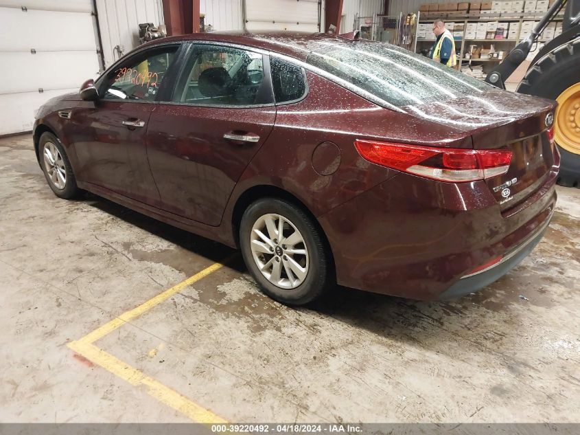 2018 Kia Optima Lx VIN: 5XXGT4L30JG201397 Lot: 39220492