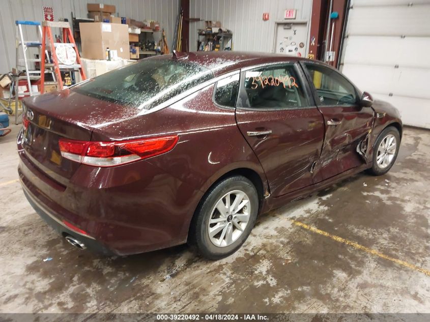2018 Kia Optima Lx VIN: 5XXGT4L30JG201397 Lot: 39220492
