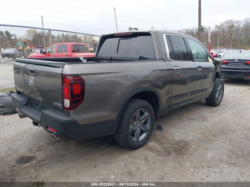 2023 Honda Ridgeline Rtl-E VIN: 5FPYK3F74PB009662 Lot: 39220631