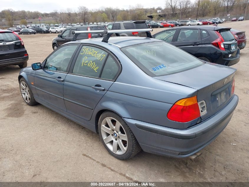 2001 BMW 325I VIN: WBAAV33421FV04096 Lot: 39220687