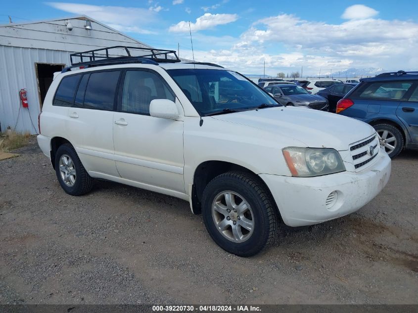 2003 Toyota Highlander V6 VIN: JTEHF21A230114103 Lot: 39220730