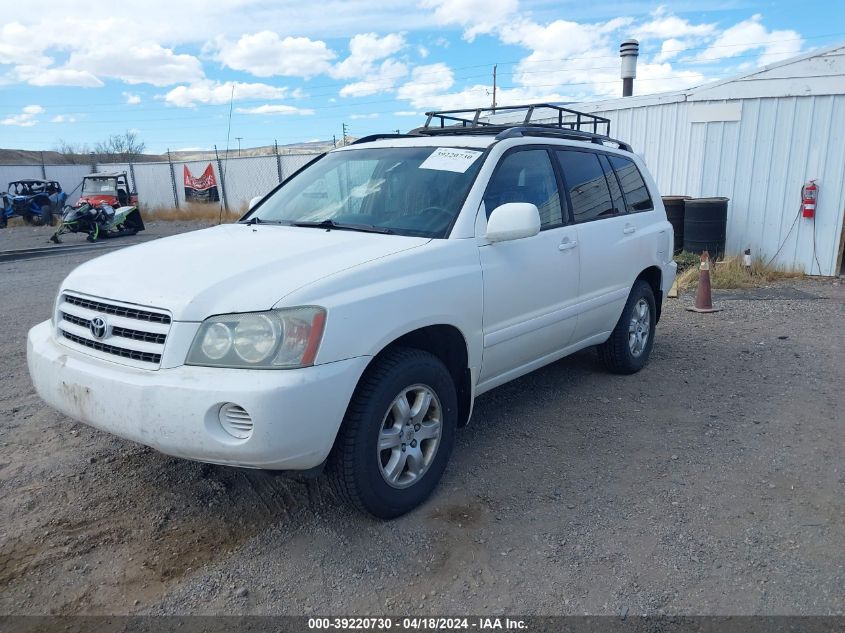 2003 Toyota Highlander V6 VIN: JTEHF21A230114103 Lot: 39220730