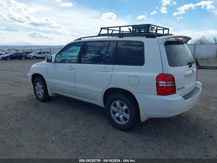2003 Toyota Highlander V6 VIN: JTEHF21A230114103 Lot: 39220730