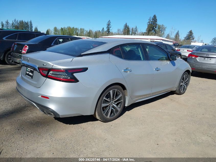 2021 Nissan Maxima Sv Xtronic Cvt VIN: 1N4AA6CV2MC509500 Lot: 39220746