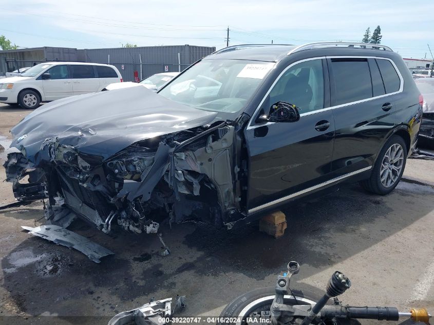 VIN 5UXCW2C03N9J22355 2022 BMW X7 XDRIVE40I