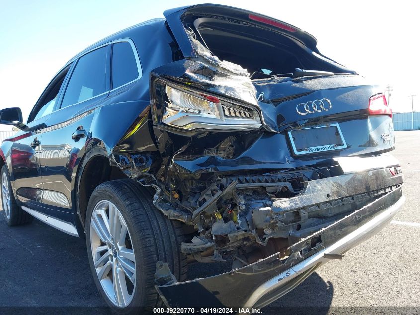 2018 Audi Q5 2.0T Premium/2.0T Tech Premium VIN: WA1BNAFY8J2085716 Lot: 39220770