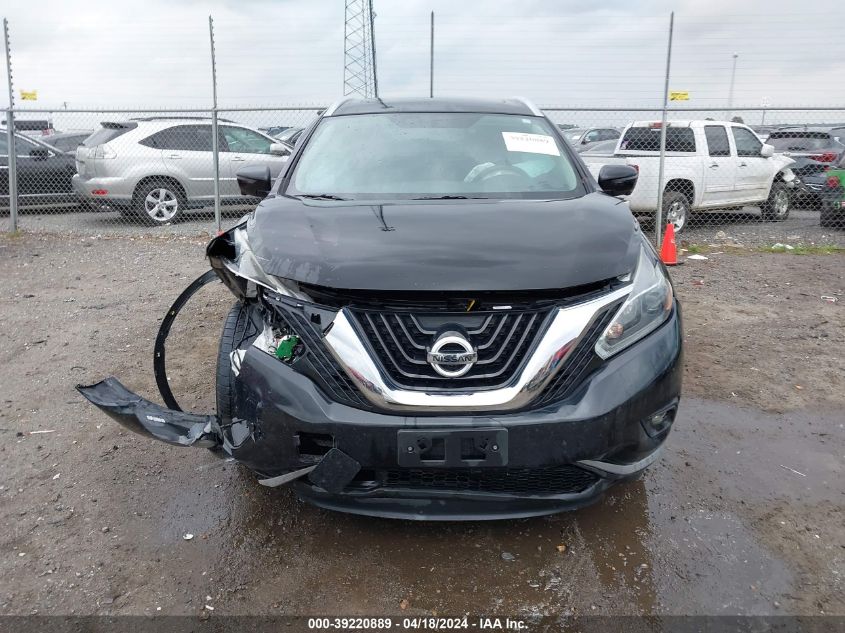 2018 Nissan Murano Sl VIN: 5N1AZ2MG7JN187525 Lot: 39220889