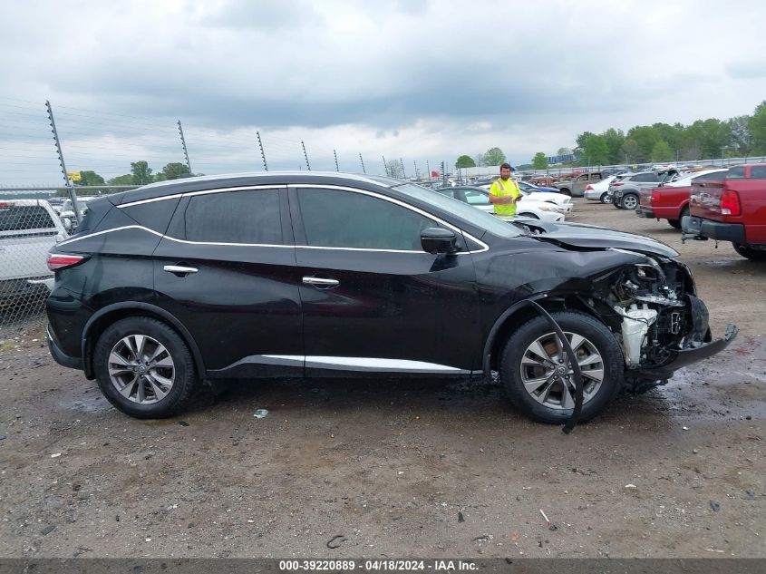 2018 Nissan Murano Sl VIN: 5N1AZ2MG7JN187525 Lot: 39220889