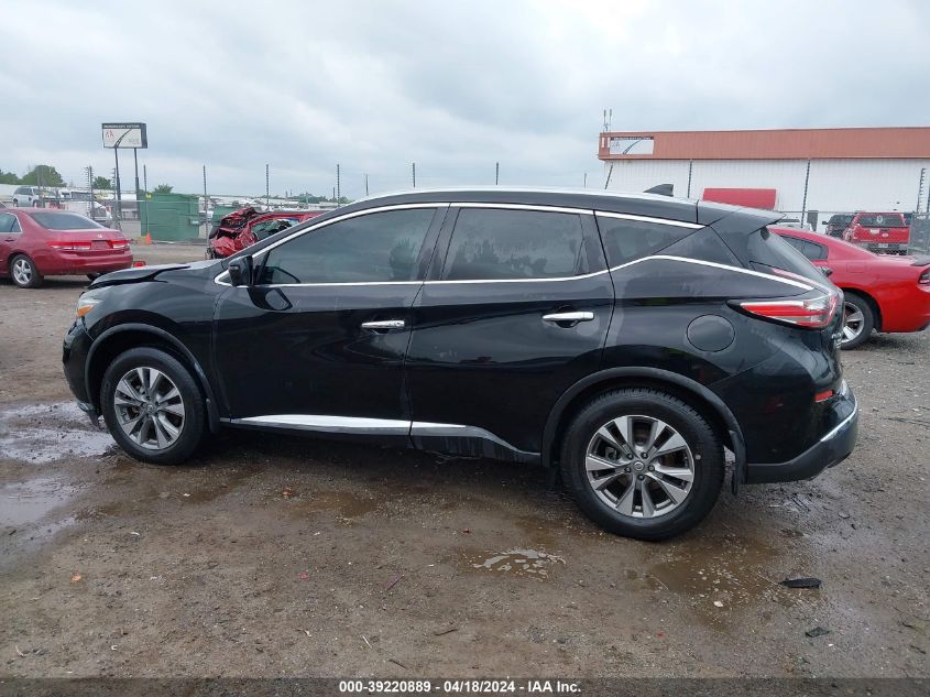 2018 Nissan Murano Sl VIN: 5N1AZ2MG7JN187525 Lot: 39220889