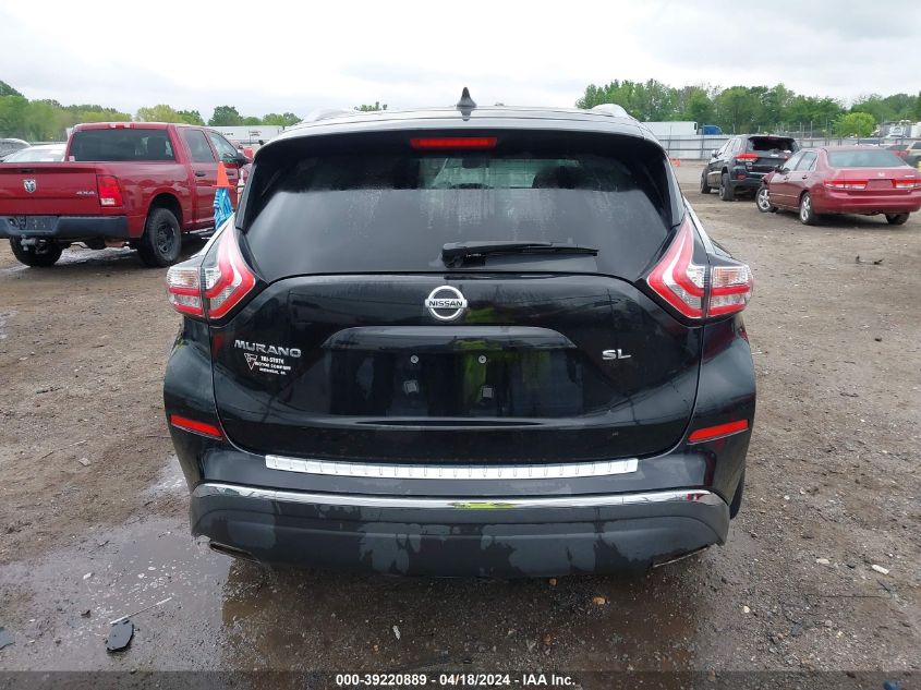 2018 Nissan Murano Sl VIN: 5N1AZ2MG7JN187525 Lot: 39220889