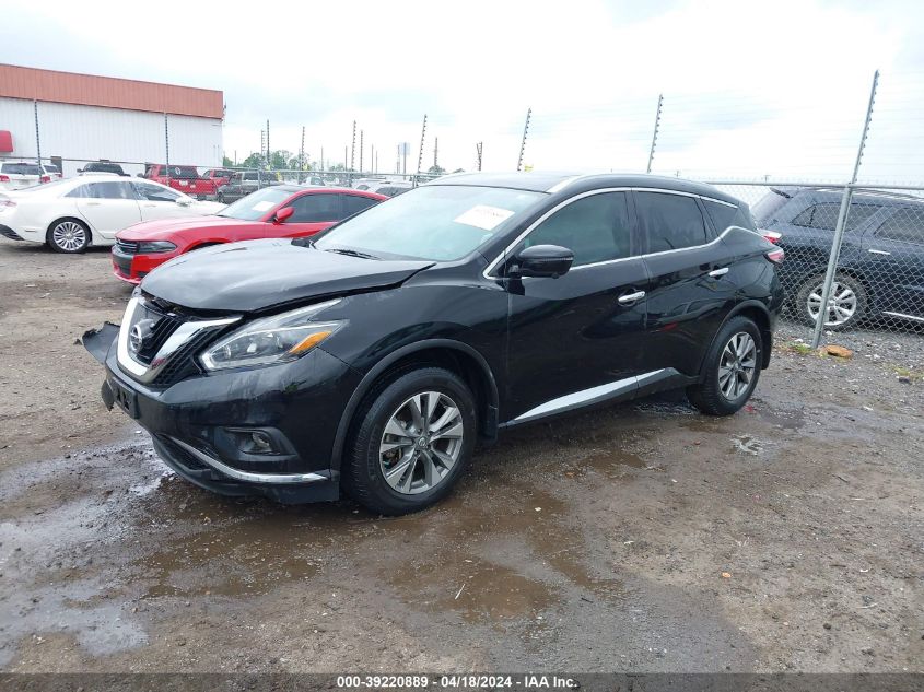 2018 Nissan Murano Sl VIN: 5N1AZ2MG7JN187525 Lot: 39220889