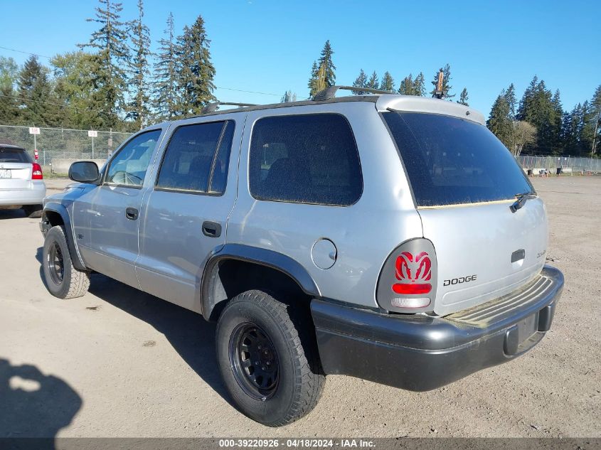 2002 Dodge Durango Sport VIN: 1B4HS38NX2F196623 Lot: 39220926