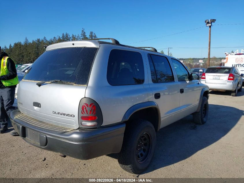 2002 Dodge Durango Sport VIN: 1B4HS38NX2F196623 Lot: 39220926