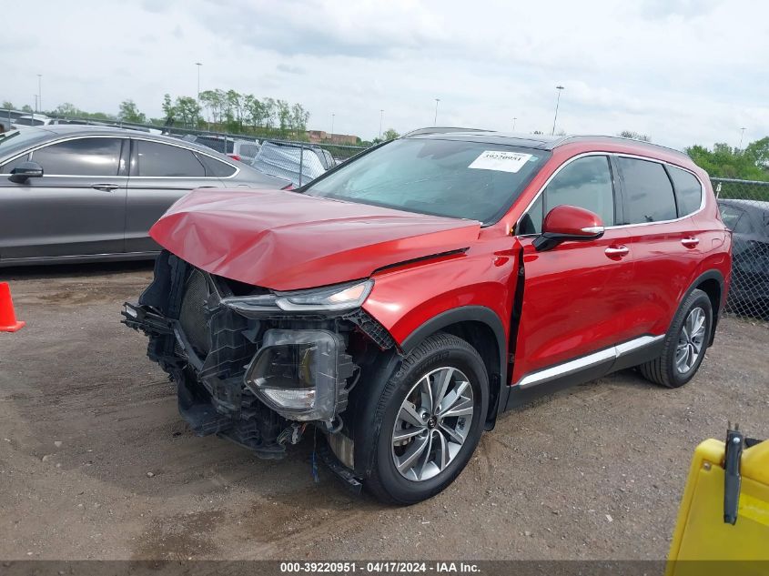 2020 Hyundai Santa Fe Sel VIN: 5NMS33AD3LH185054 Lot: 39220951