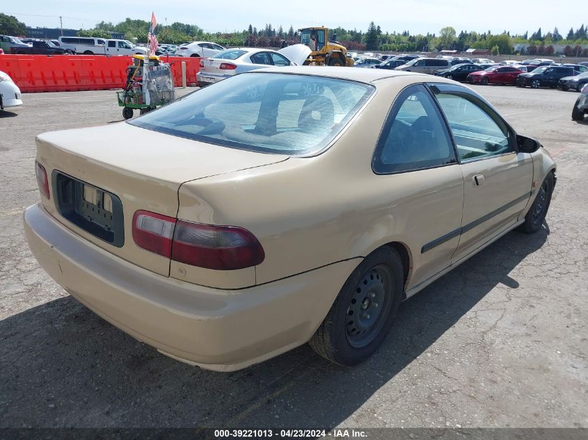 1994 Honda Civic Dx VIN: 2HGEJ2126RH543989 Lot: 39221013